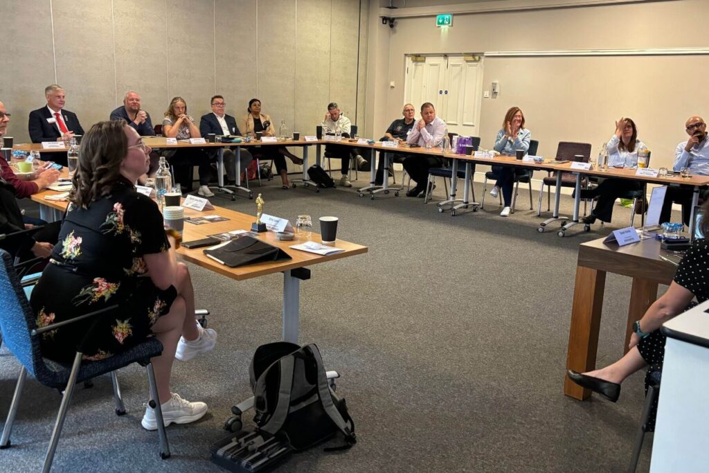 Weekly BNI meeting with local business owners