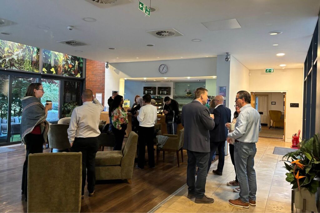 Informal networking over breakfast