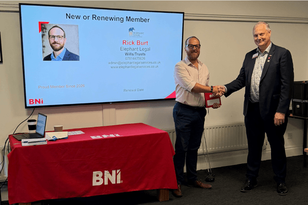 Rick Burt and Dean Billington at BNI Intrepid