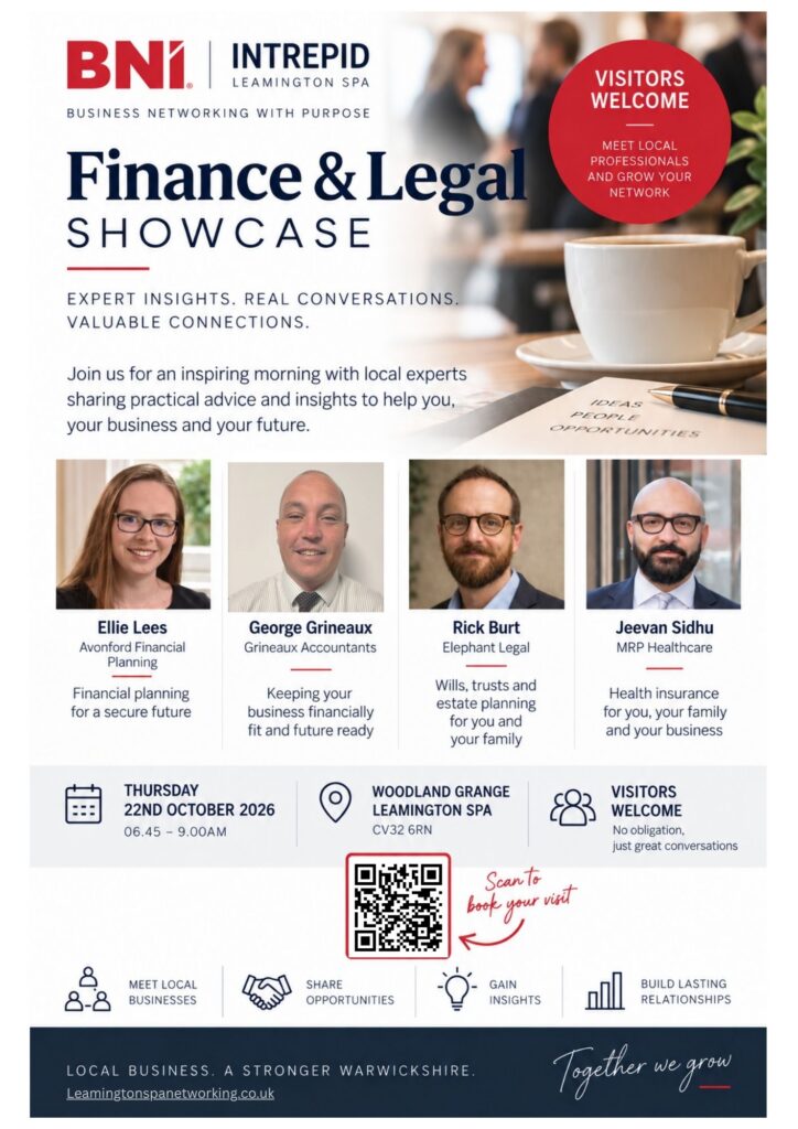 finance and legal showcase flyer